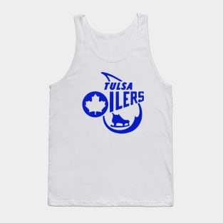 Defunct Tulsa Oilers Hockey 1982 Tank Top